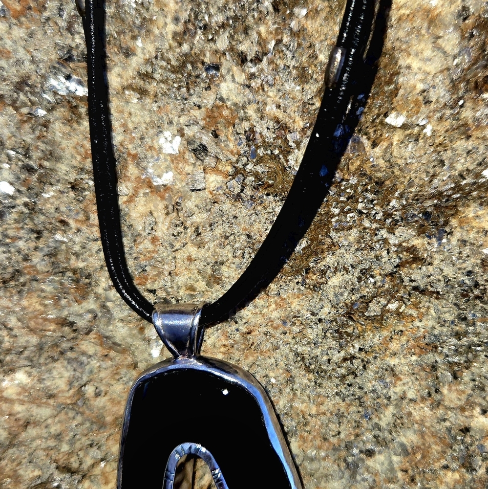 SILPADA Sterling & Pyrite Corded Neclace